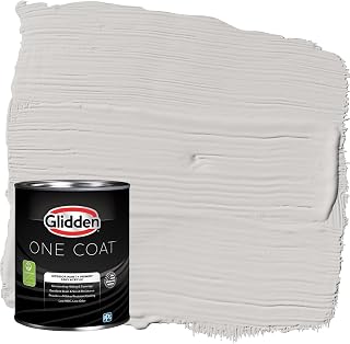 Glidden Interior Paint + Primer: Gray/Elusion, One Coat, Semi-Gloss, 1-Quart
