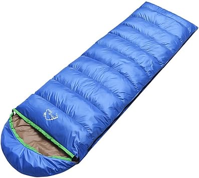 Amazon Wind Tour 3シーズン 冬 春 秋 通気性 ダウンアウトドア寝袋 ハイキング キャンプ 旅行用 ブルー 1000g Wind Tour 寝袋 シュラフ
