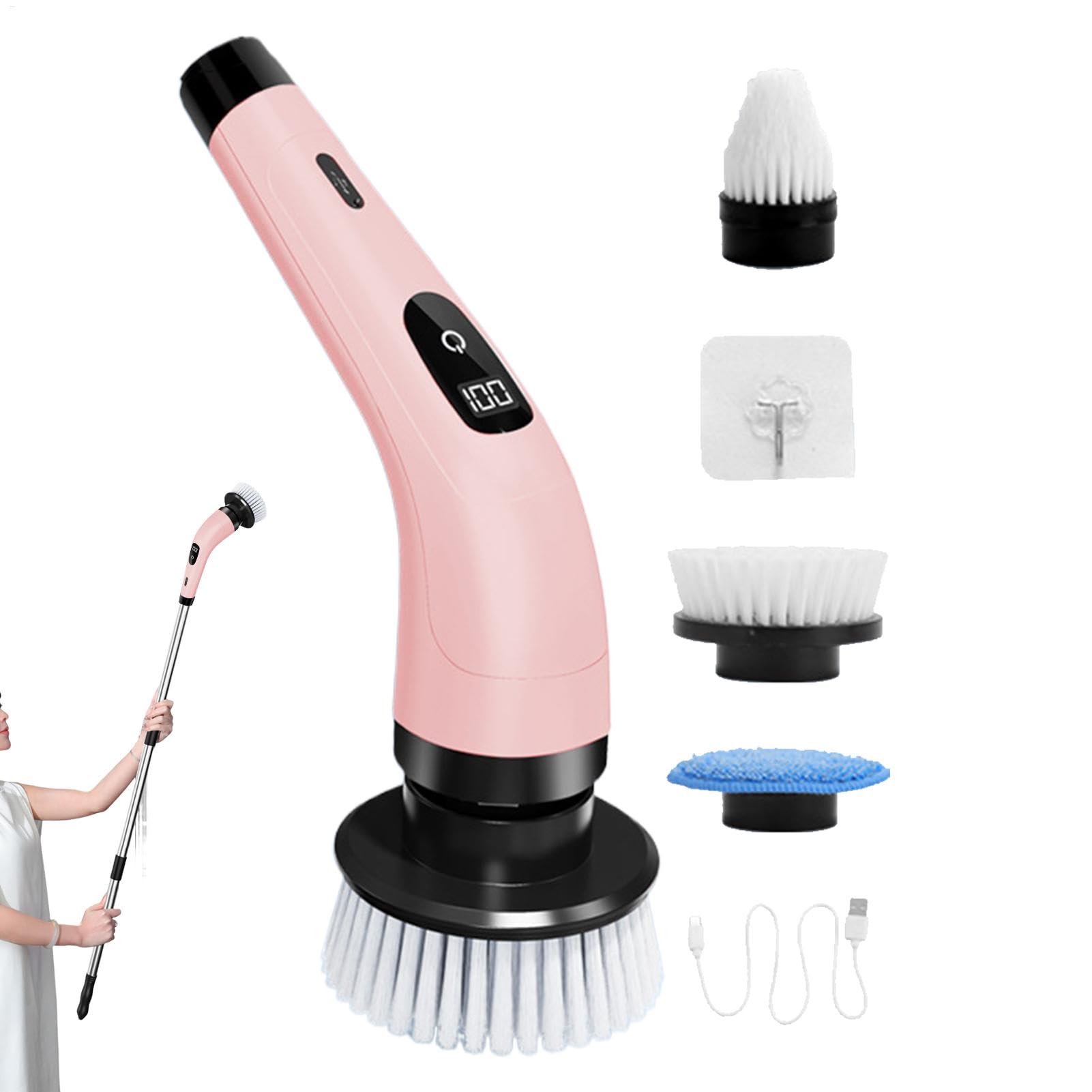 Spazzola Elettrica Rotante Spazzola Doccia con Display LED
