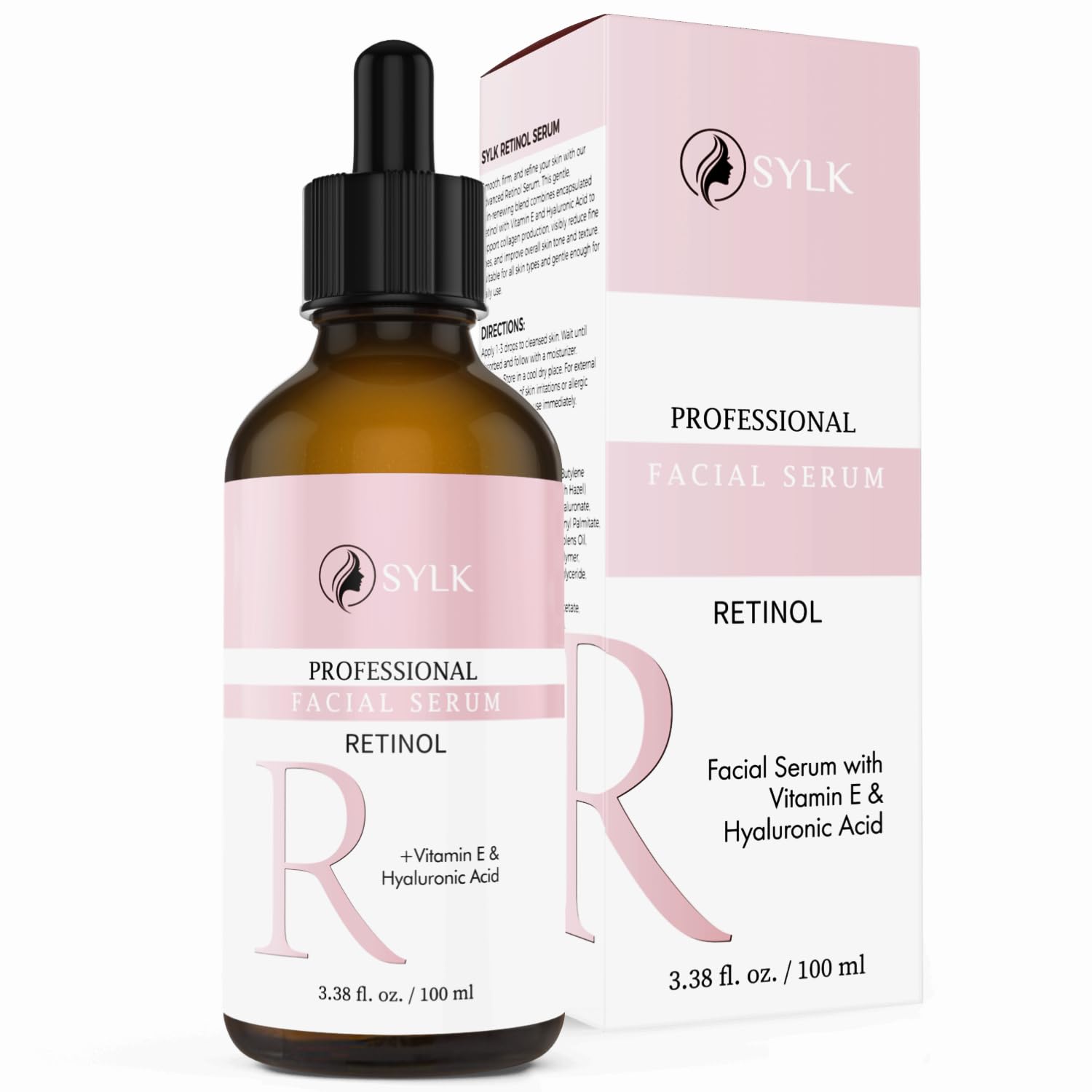 Retinol Serum Gesicht mit Hyaluron für Microneedling Hochdosiert | Testsieger | Falten Weg Soforteffekt | Anti Aging Gesichtsserum | Pickelmale & Pigmentflecken Entferner Gesicht | 100 ml