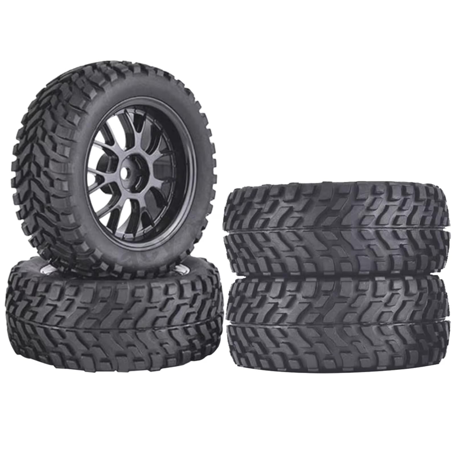 RC Coche Goma Ruedas Compatible con Wltoys para SCX10 para Traxxas para TRX-4 1/14 1/16 1/10 Accesorios De Piezas De Coche RC 1,9 "75mm Todoterreno para Rueda De Neumáticos para Buggy