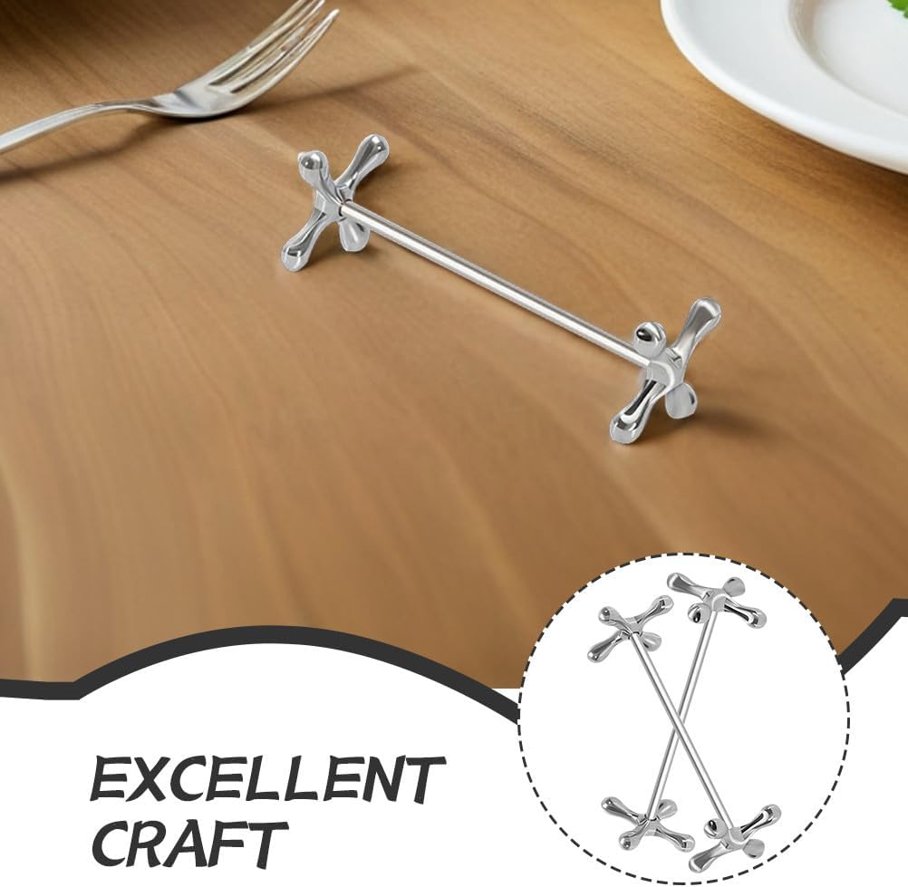 TOYANDONA 2pcs Zinc Alloy Chopsticks Rest Pillow: Chopsticks Holder Rest Pillow Spoon Stand Spoon Fork Rack for Kitchen Tabletop, Restaurant, Home Use Decoration