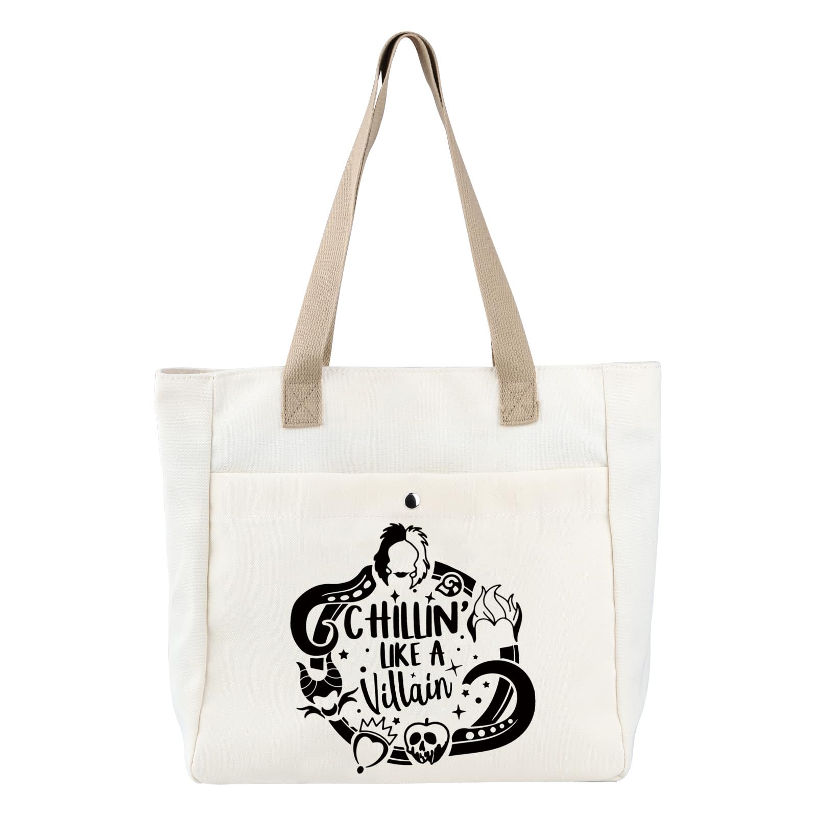 BDPWSS Evil Females Tote Bag - Chillin' Like a Villain Bad Witch Gift for Family Trips