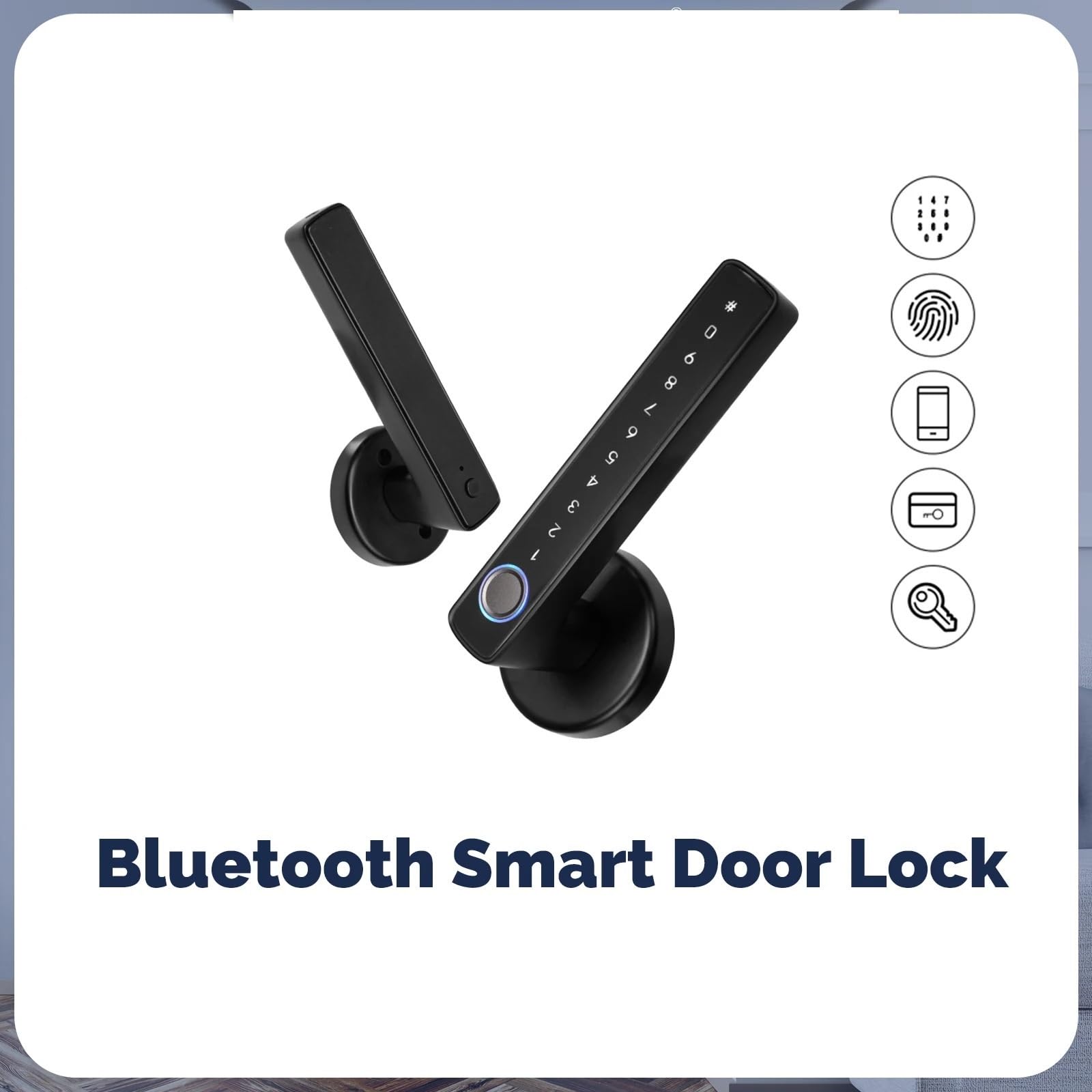 Serrure intelligente Bluetooth à empreintes digitales, poignée de porte, mot passe électronique, application, déverrouillage distance, hôtel, appartement, bureau, maison location Bureau Commercial