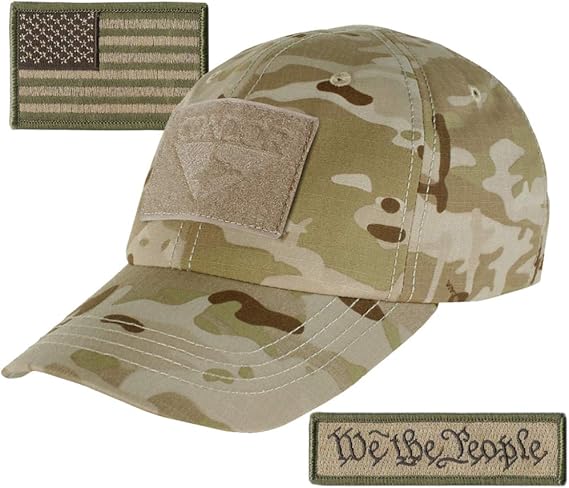 We The People & USA Tactical Patch with Condor Operator Cap Bundle