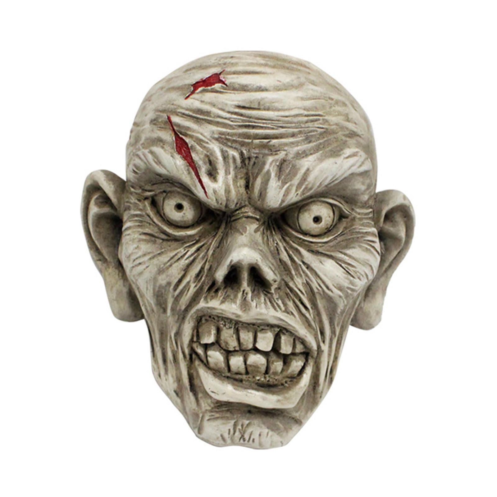Hsioluted Skull Model Realistic Skull Head Statue Halloween Skeleton Sculpture Photo Props for Haunteds House Parties Supply Realistic