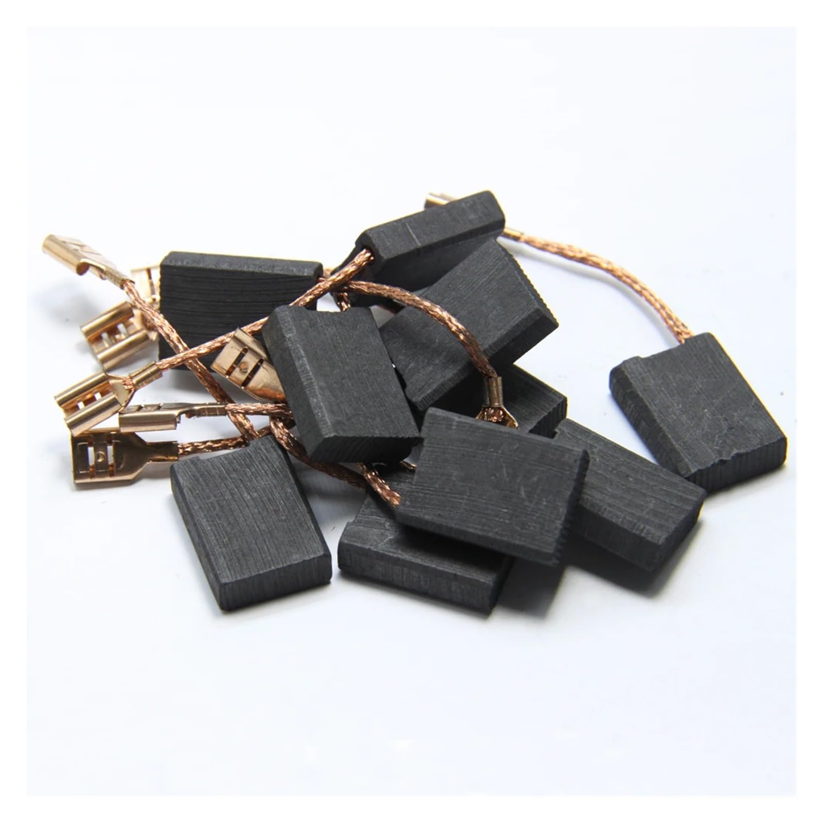 Lot de 10 balais de charbon 6,3 x 16 x 22 mm (1607014171) de rechange for moteur de meuleuse d'angle GWS 18-230, GWS 19-230, GWS 20-230 H