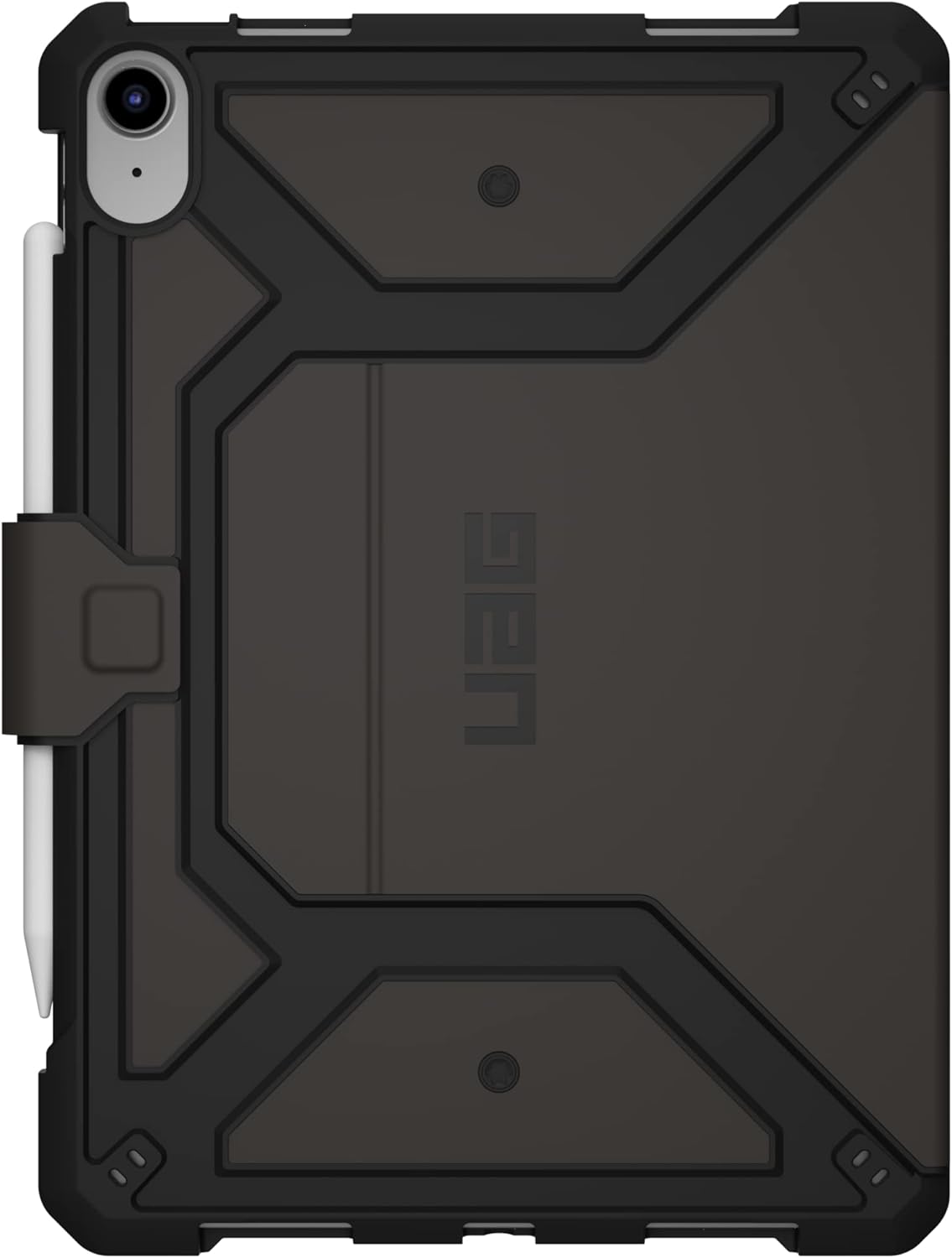 UAG Designed for iPad 10.9” 10th Gen 2022 Case Metropolis SE Black with Adjustable Stand and Pencil Holder Rugged Smooth Exterior Material Heavy Duty Protective Folio Cover by URBAN ARMOR GEAR