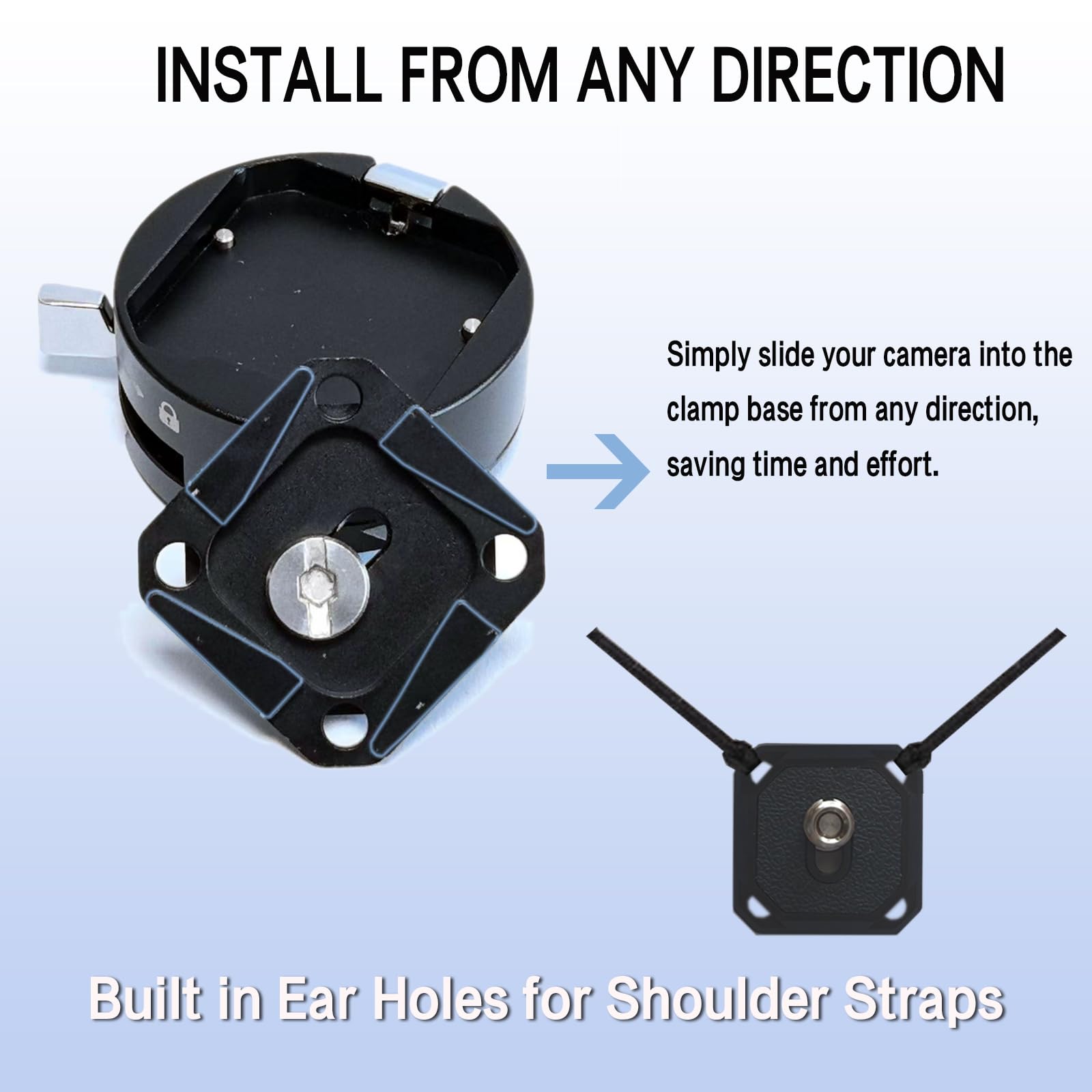 Quick Release Plate, Tripod Quick Release Plate With 3/8in...