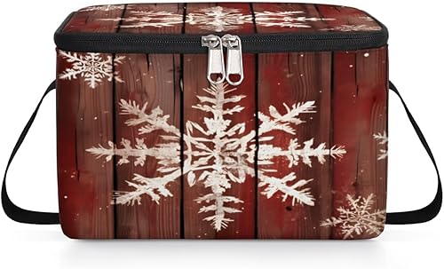 Miniatura 8 de Classic Christmas Style Insulated Lunch Bag Women Reusable Lunch Tote Square Meal Bag for Adults Men Cooler Lunch Box for Work Travel Picnic Food