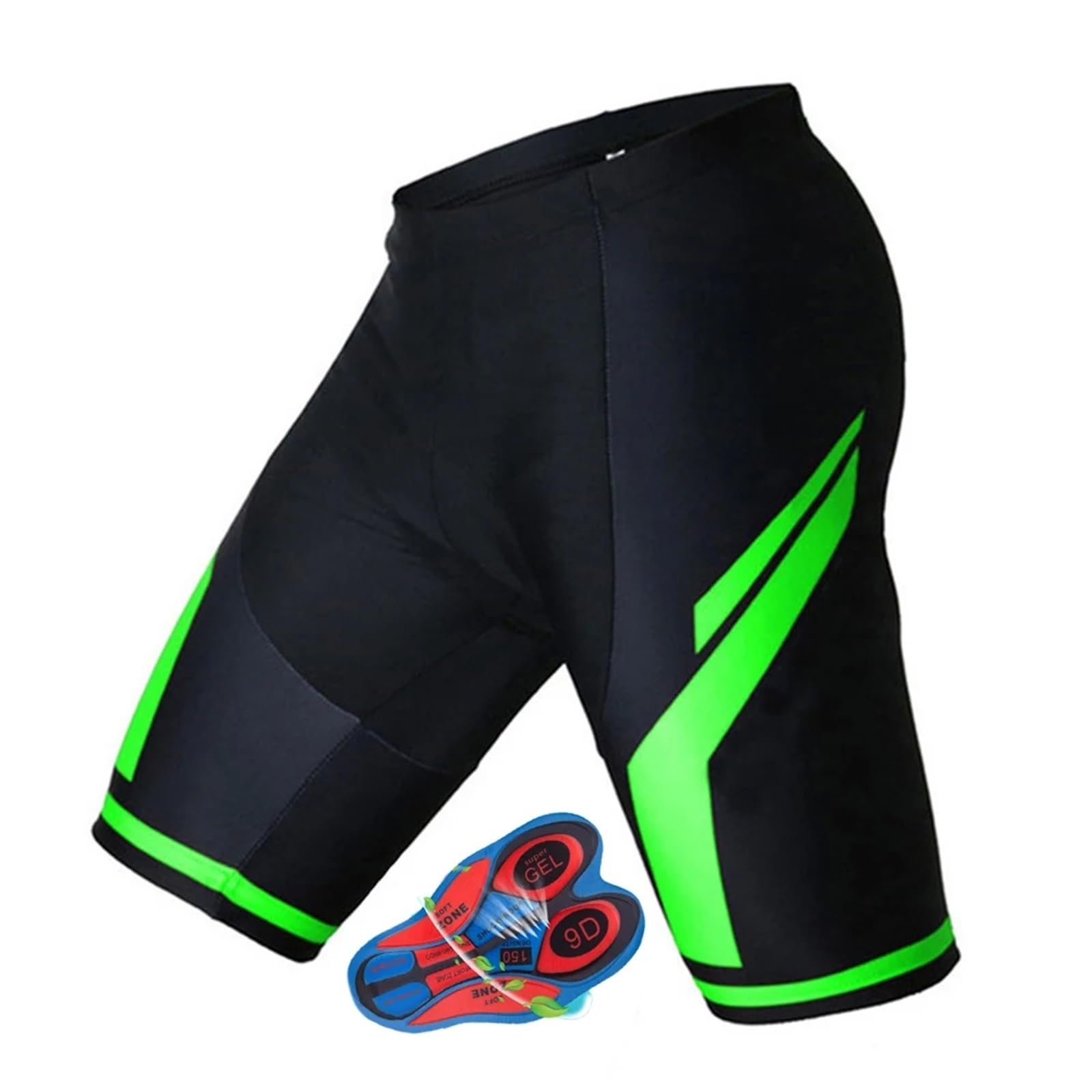 Pantaloncini Da Ciclismo Uomo Pantaloncini da ciclismo per uomo, imbottiti 9D, estivi, traspiranti, ideali per mountain bike