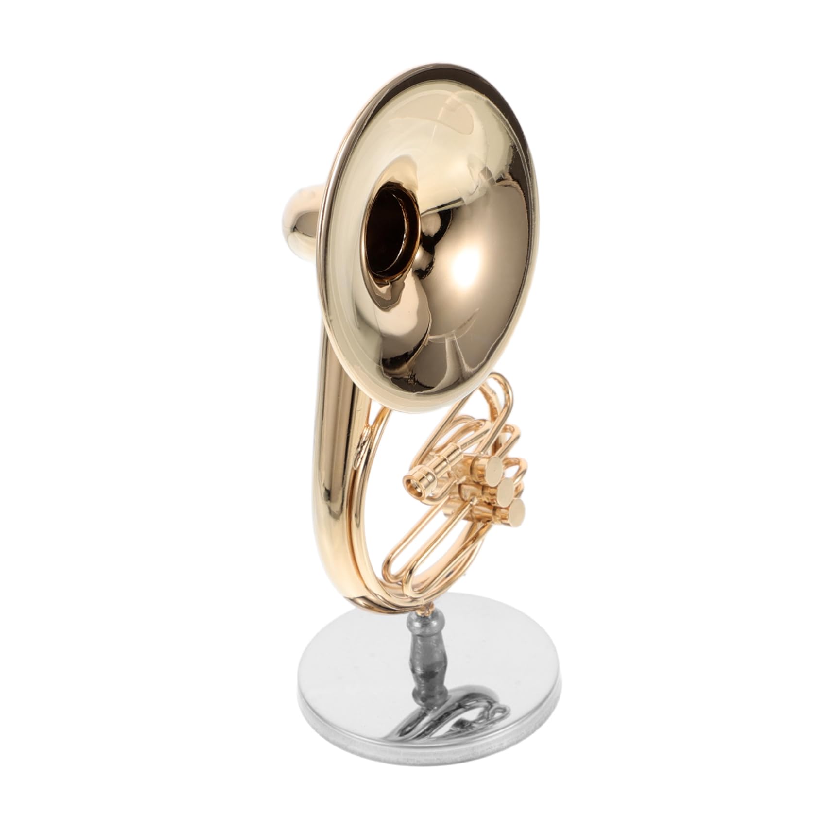 ミニチュア楽器　ホルン ミニチュア楽器 フレンチホルン 約1/6サイズ ゴールド SUNRISE