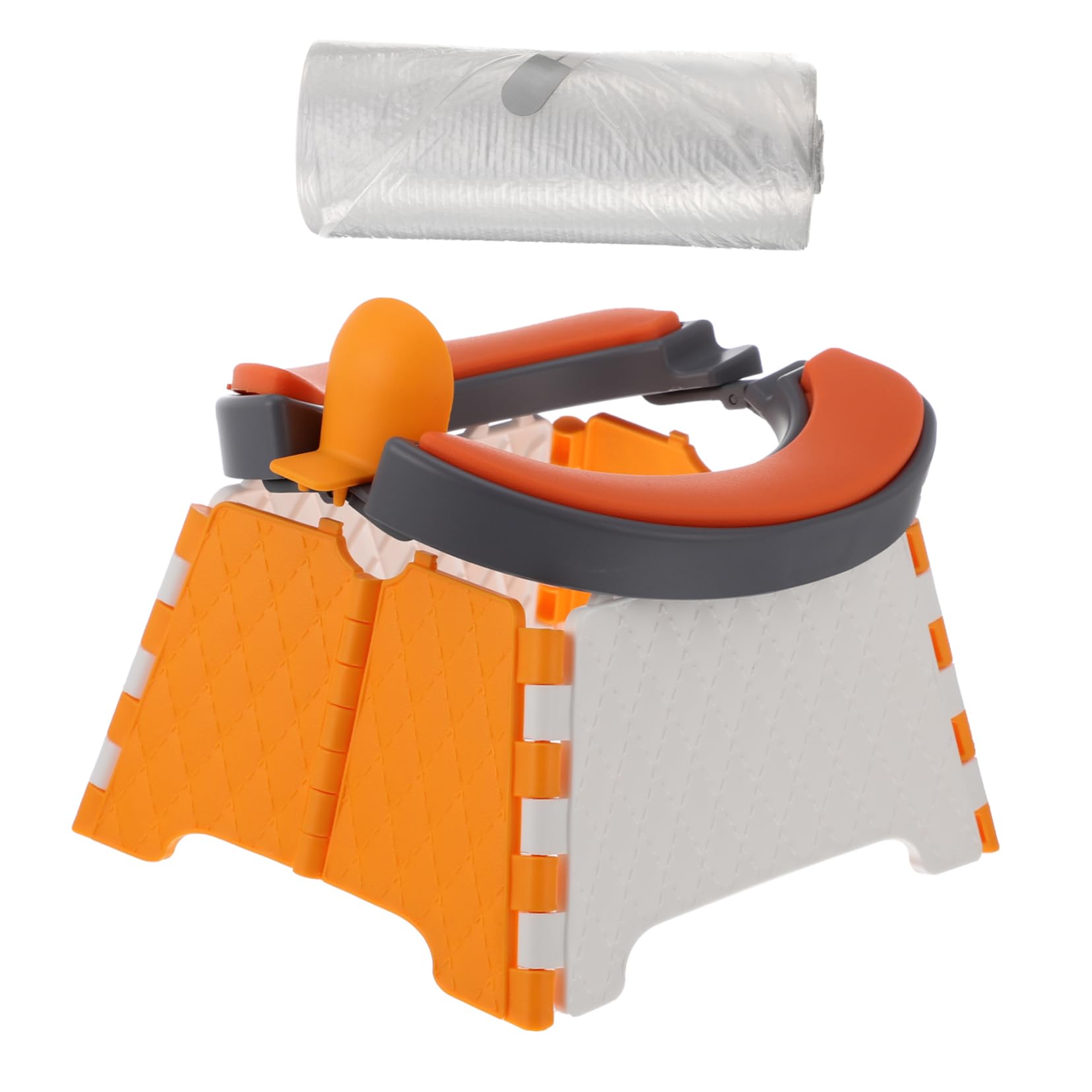 CIMAXIC 1Set Foldable Toilet Portable Travel Closestool with Cleaning Bags Lightweight Design for Outdoor Use for Car Trips and Camping Easy to Carry