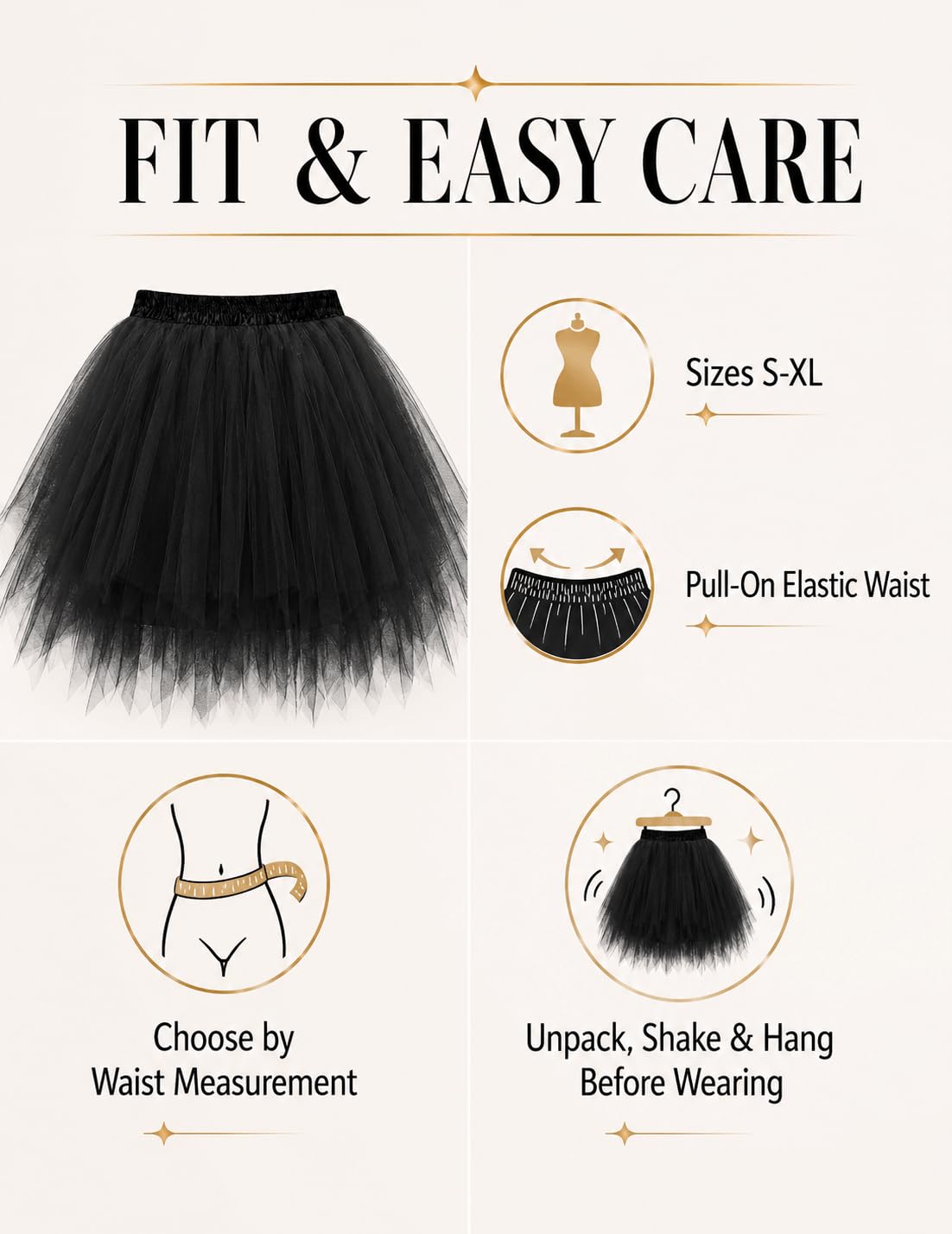 Bbonlinedress Faldas Tul Mujer Enaguas Cortas Tutus Ballet Mini para Vestidos