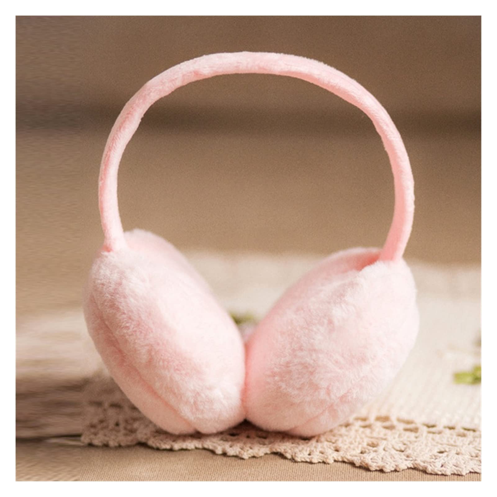 Paraorecchie Per Bambini Con Orecchie Da Orso - Morbido, Caldo, Design Carino, Colore Rosa - Foto 6