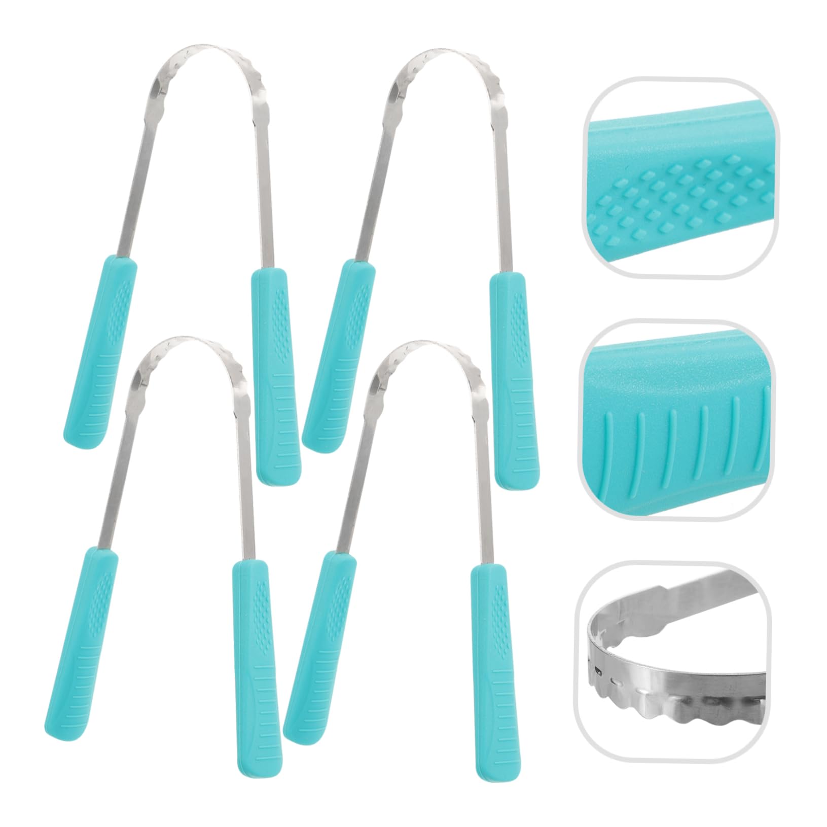 15pezzi Raschietto Per Lingua Silicone Per Della Lingua Strumento Portatile Per Combattere e Rimuovere Residui Per Orale
