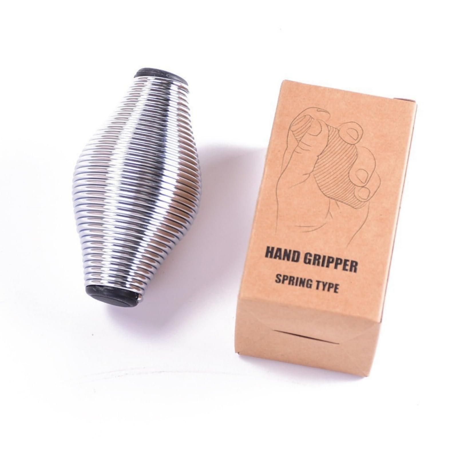 Saluaqui Metal Spring Grip Ball, Hand Squeeze Ball, Finger Strength Trainer, Fidget and Strength Trainer, Improve Finger Coordination and Fine Motor Skills