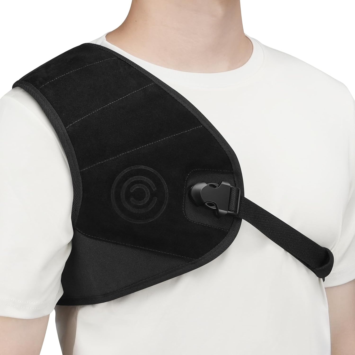 CVLIFE Recoil Pad for Shotgun Shoulder Pad Shooting Vest Solid Fit Recoil Shield Universal Protector for Range Hunting and Shooting Black and Brown