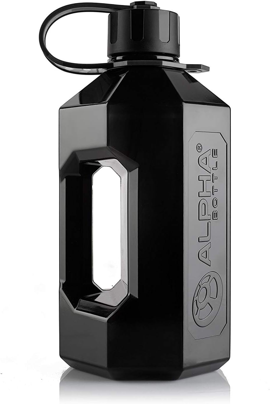 Alpha Bottle XXL - 2400ml Water Jug/Gym Bottle - BPA Free (Smoke Black)