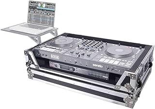 ProX XS-RANEFOUR W ATA Flight Style Road Case For RANE Four DJ Controller with 1U Rack Space and Wheels