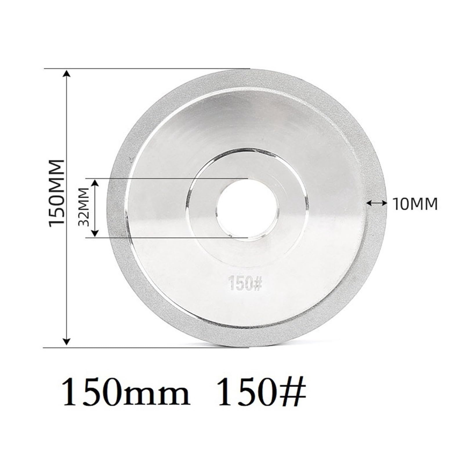 1pc 100/125/150mm galwaniczna ściernica diamentowa 150/200grit szlifierka tarcza do ostrzenia frez ścierny do płytki szklane
