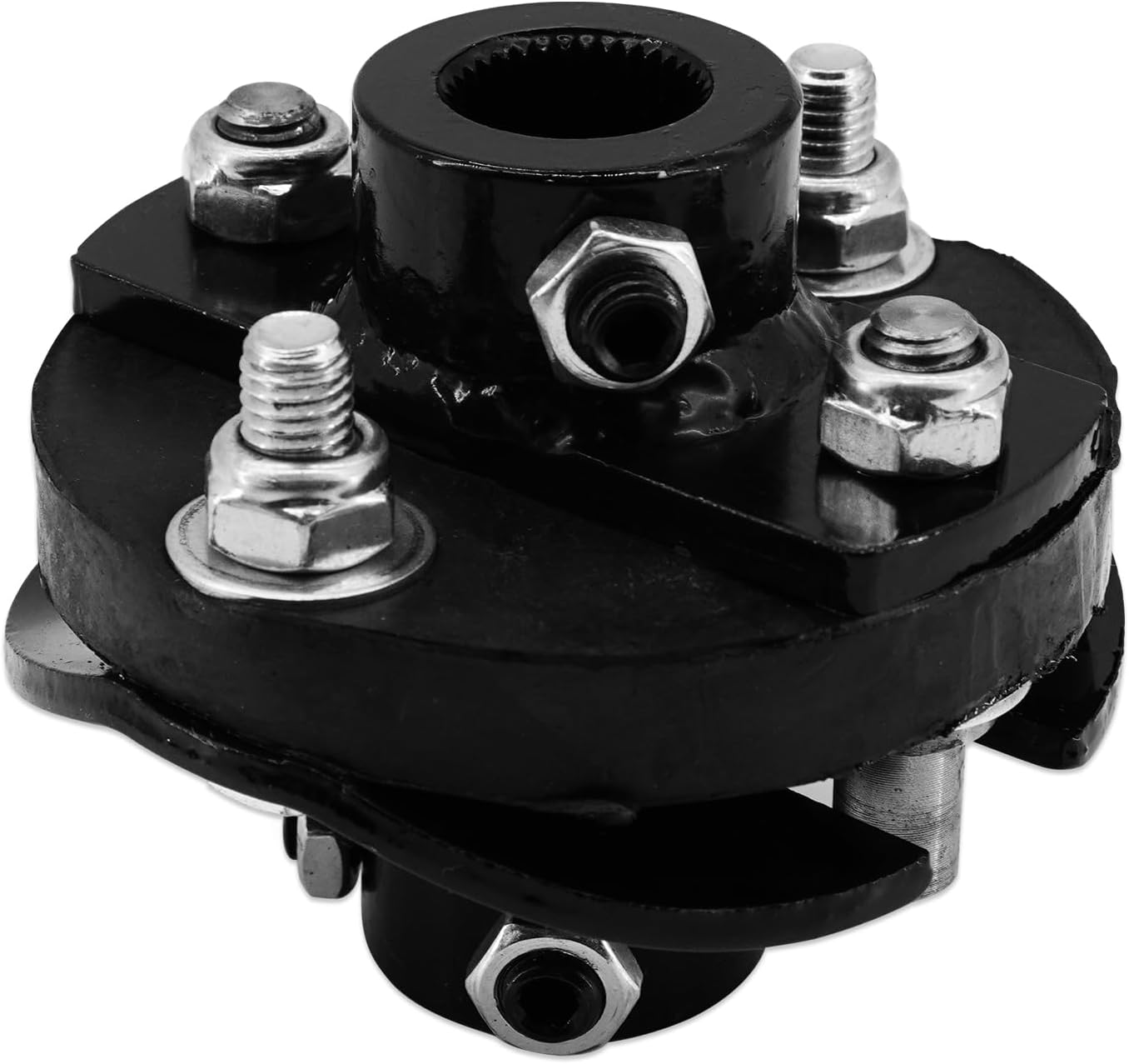 Universal Steering Rag Joint 3/4"-36 spline X 1" DD Steering Rag Joint Coupler Compatible with Mustang Power GM Manual & Power