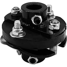 Universal Steering Rag Joint 3/4"-36 spline X 1" DD Steering Rag Joint Coupler Compatible with Mustang Power GM Manual & Power