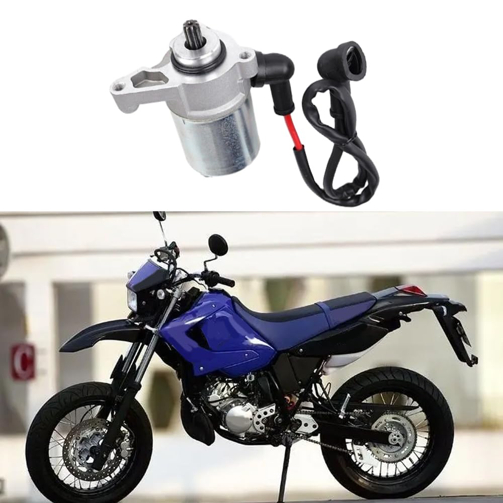 Riloer Démarreur électrique de rechange, démarreur électrique en métal pour moto, pièces de moteur de démarreur automatique compatibles avec Yamaha DT125R, Yamaha TDR125, 3MB-81800-02 4FL-81800-00