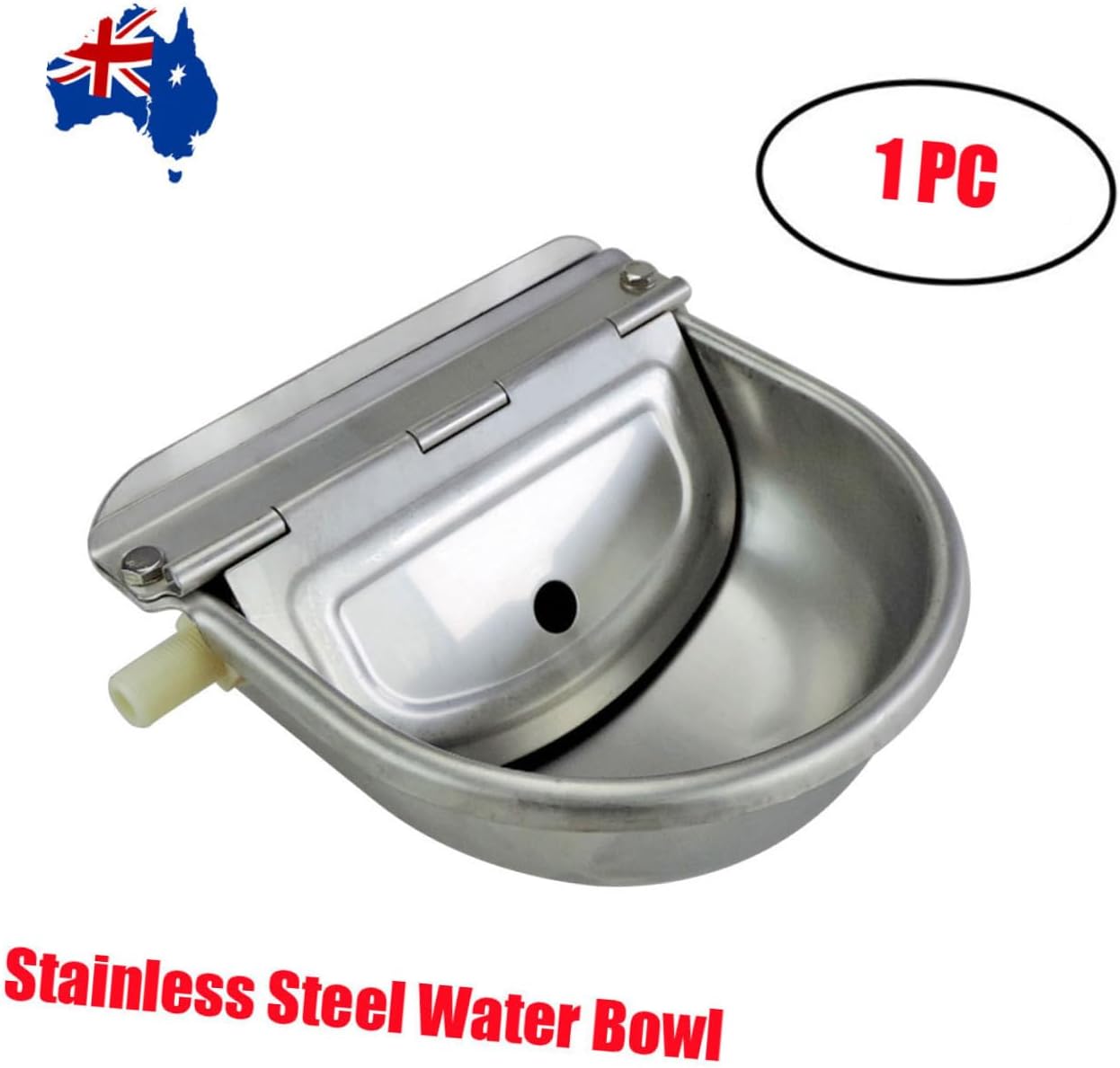 Stainless Steel Livestock Waterer Bowl Auto Water Supply for Farm Animals Horse Sheep Goat