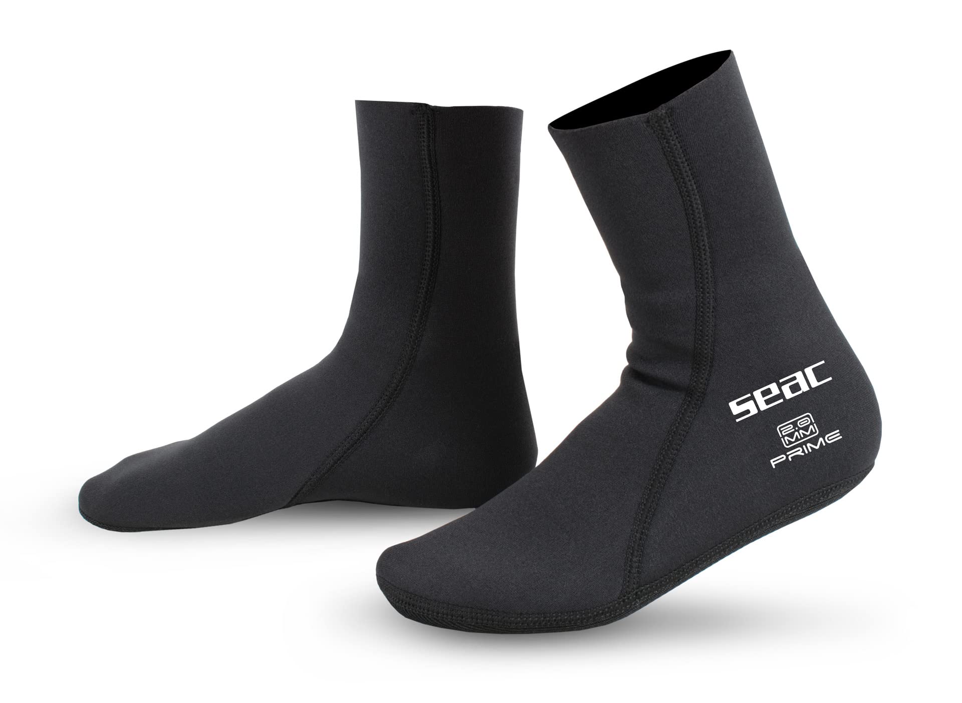 SEAC Unisex Prime Socks 2 mm neoprene, nylon-lined diving socks