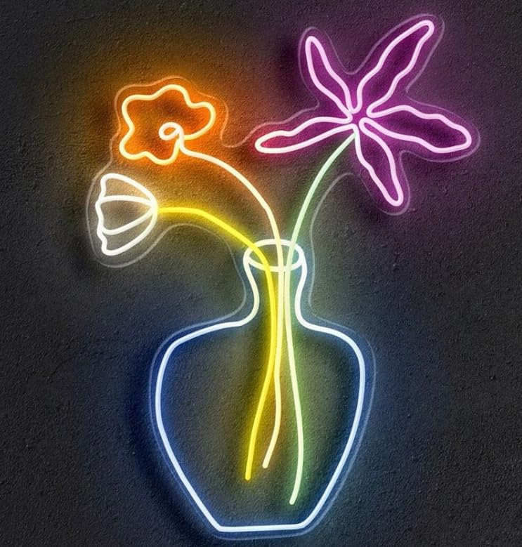 SG PRINT Flowers Neon Sign FOR ROOM DECORATION,HALL DECORATION-image-4