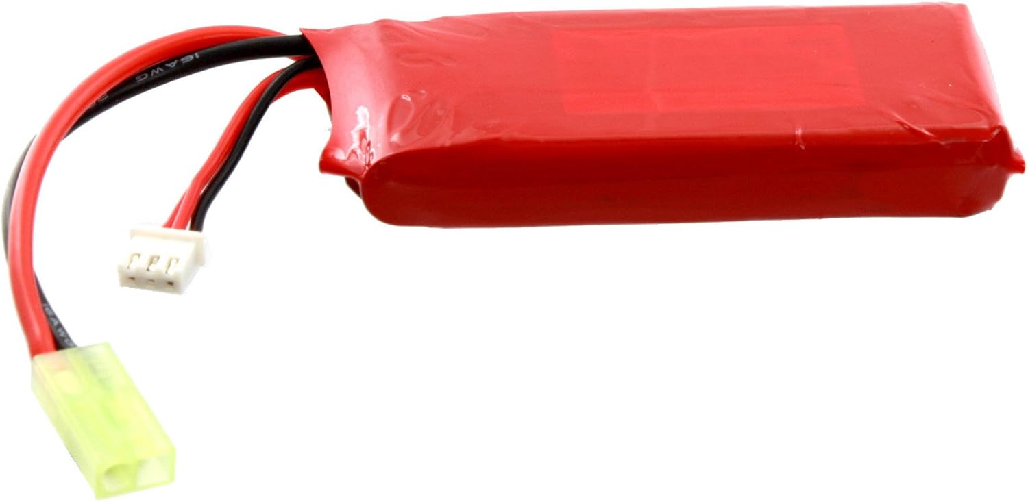 7.4V 1600mAh 20C LiPO Airsoft Battery Pack Mini Tamiya Connectors Sports & Outdoors