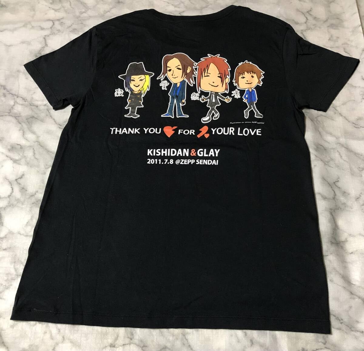 氣志團　極東ロックンロールハイスクールコラボTシャツ VS フジファブリック 氣志團 極東ロックンロールハイスクールコラボTシャツ VS 10