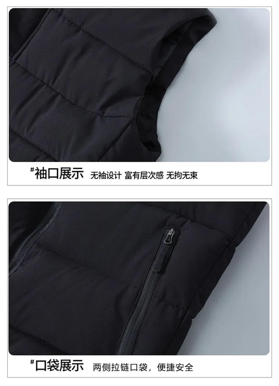 Vogrtcc Chaqueta Sin Mangas De Invierno Para Hombre, Ropa De Abrigo, Chaleco, Chaqueta Con Cremallera, Chaleco Con Capucha De Algodón