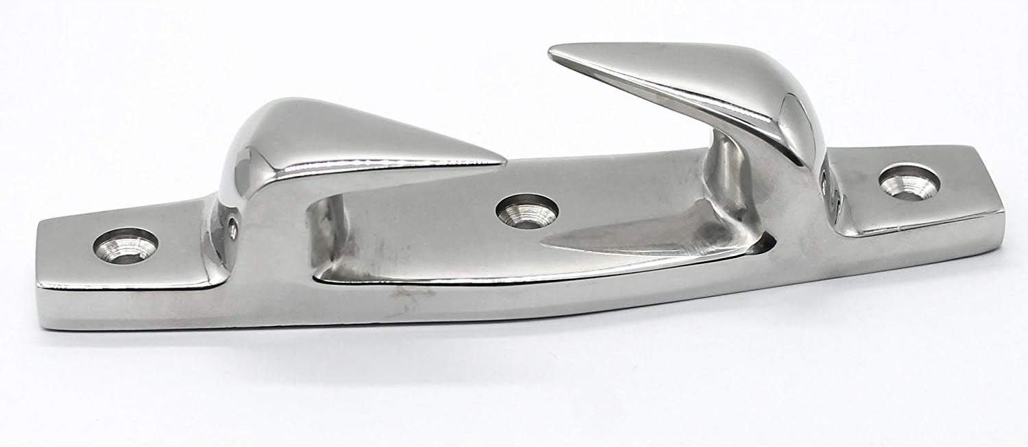 NRC&XRC 2PCS 3 Holes 4-1/2"(119mm) Heavy Dudy Marine Grade 316 Stainless Skene Boat Angled Bow Chocks Yacht Deck Dock Mooring Rope Cleat Chock : Sports & Outdoors