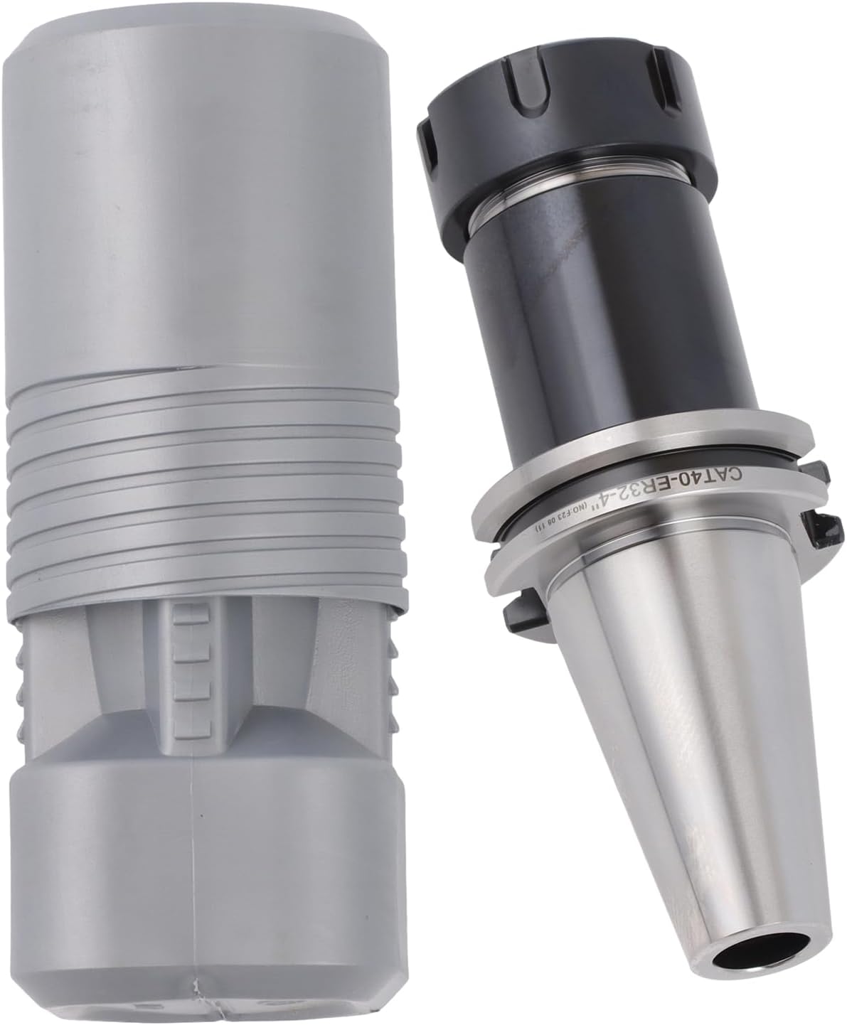 findmall Cat40-ER32-4 Collet Chuck, G2.5 20000RPM Milling Tool Holder, 100mm Length, ER Collet Chuck, High Accuracy, for Drilling Machine, Milling Machine