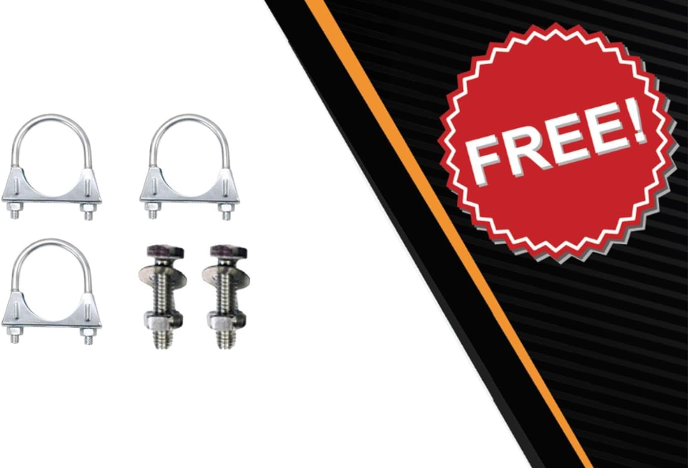 Exhaust Resonator & Flex Pipe w/Muffler Kit Compatible with Ford F-150 2011-2014 3.7L 157" WB | Stainless Steel | Northeastern Exhaust | Includes Clamps and Bolt Kit | Direct-Fit Replacement