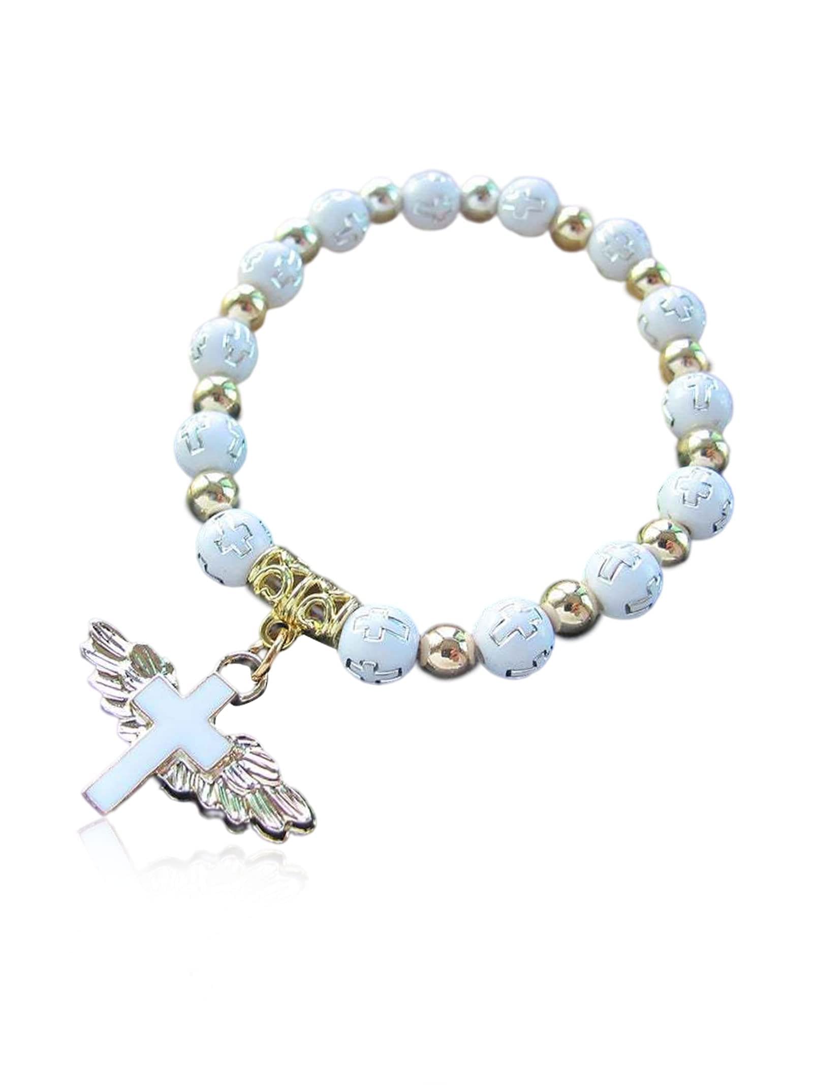 Natuursteen-armband-kroon :: Grace And Praise Christelijke Sieraden