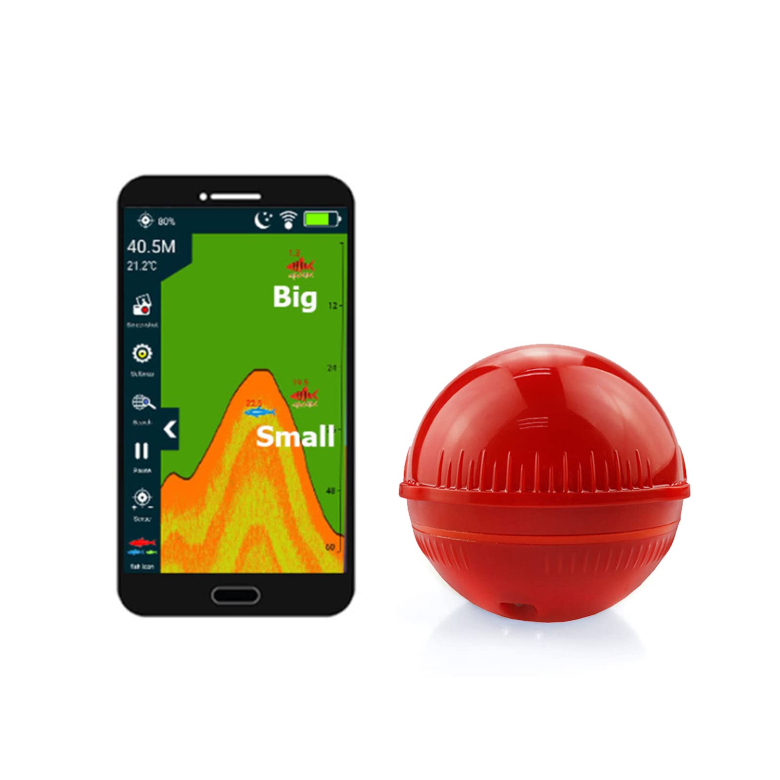 Localizzatore Fish Finder Wireless Sonar – Portatile E Castable – App Gratuita Smartphone - 3