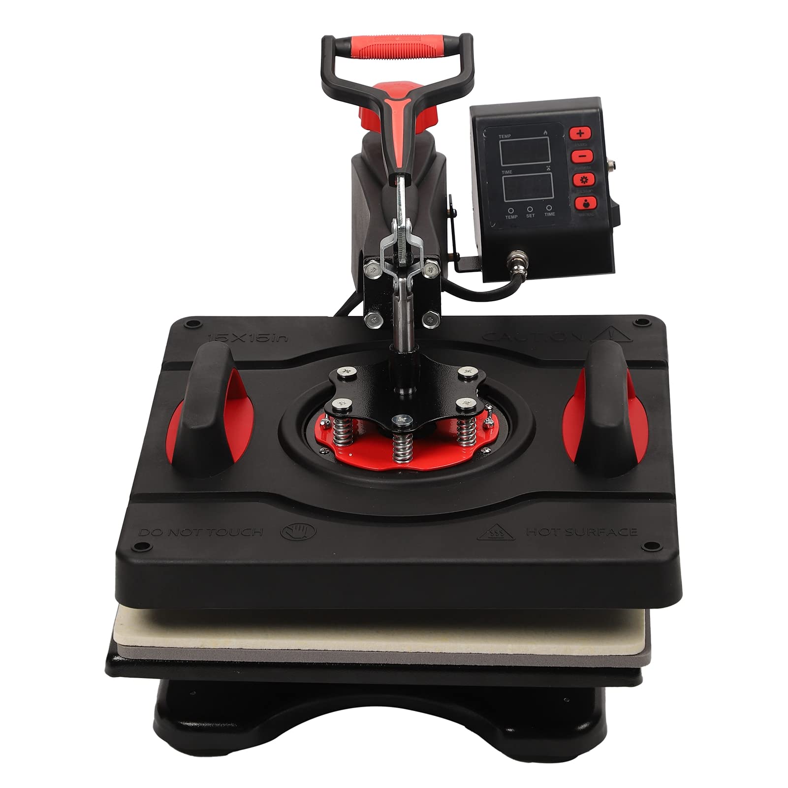 Photo 1 of 5 in 1 Heat Press Machine, Digital Combo15" x 15" Multifunctional Swing Away Digital Sublimation Heat Transfer Machine for T-Shirts, Hat, Mug, Mouse Pads, Tablecloth(110V)