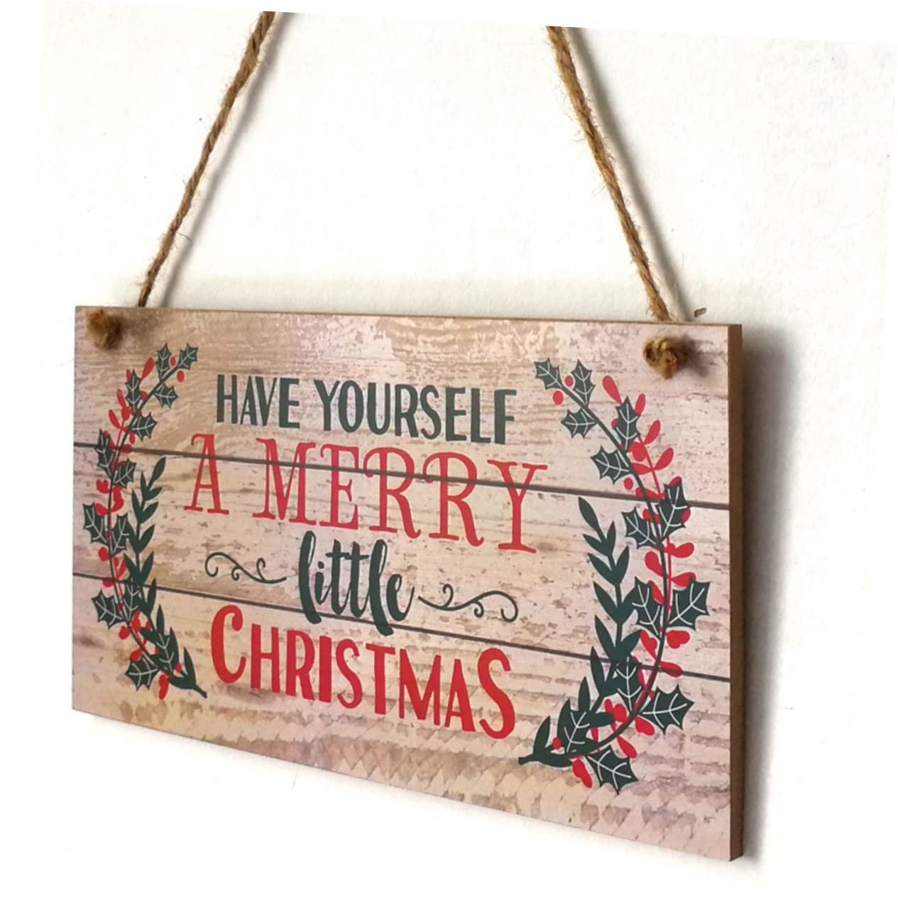 Adorno Colgante Navideño Para Puerta De Madera Diseño Festivo Brillante Adecuado Para Decoración De Interiores Navidad