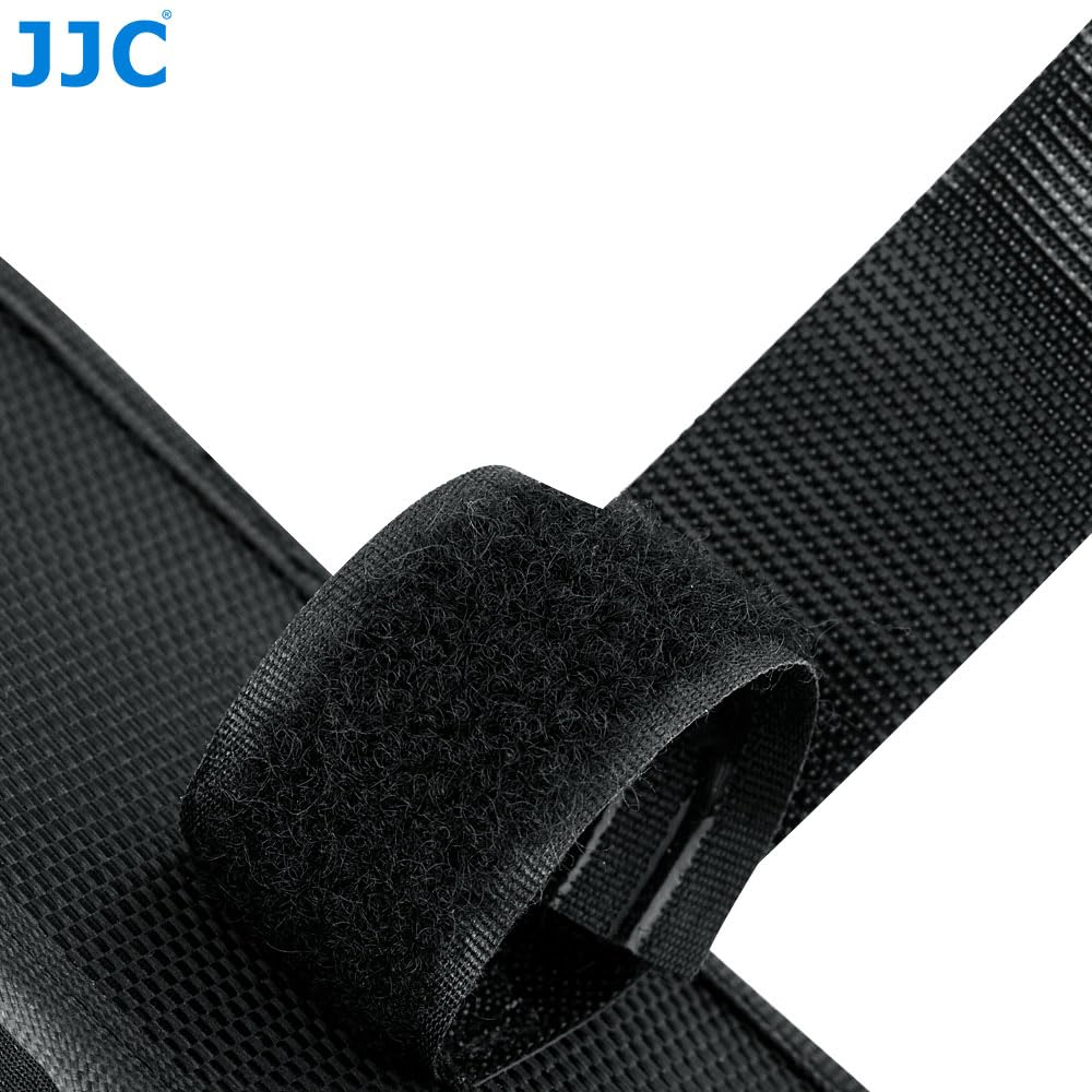 JJC Etui neoprenowe z blokadą migawki, wielofunkcyjny pasek montażowy do małych gadżetów mocowanie do nóg statywu, stojaków oświetleniowych, drabin fotograficznych,