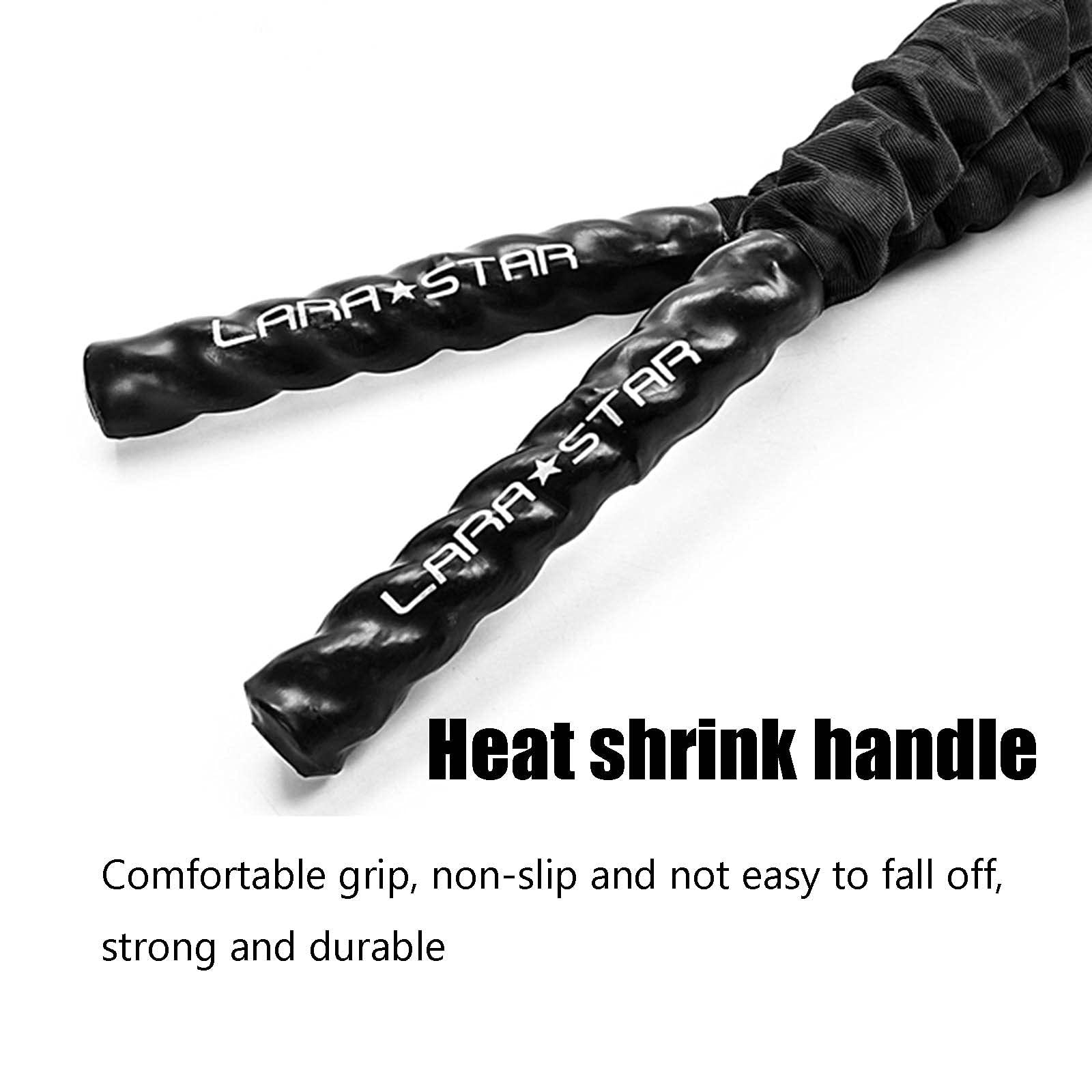 Battle Rope Hua 38mm Sporttraining Battle Seil, Verschleißfestes Und Langlebiges Wurfseil Klettern Seil, Mit Festem Anker, Länge 9m / 12m / 15m (Size : 15m)