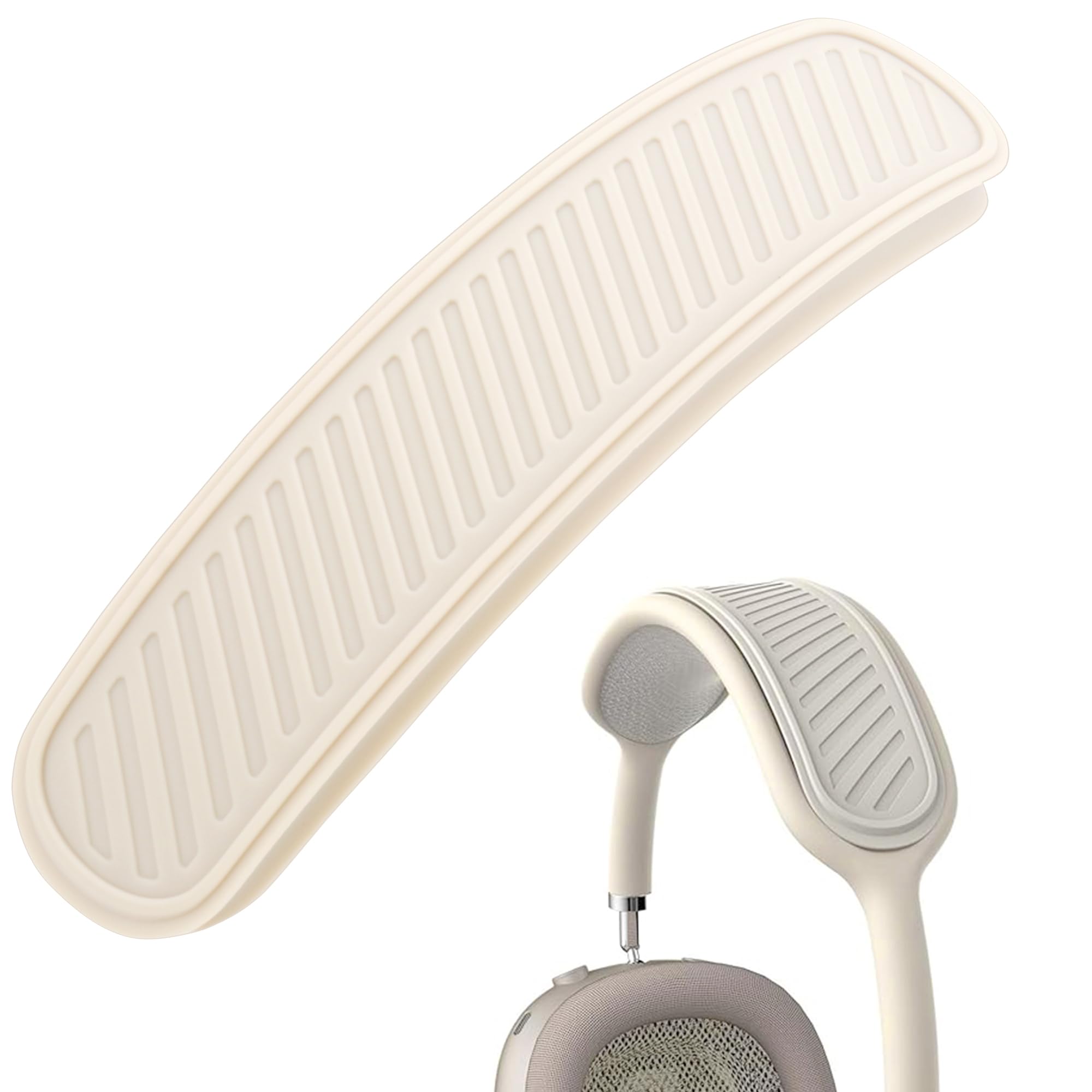 Silicone Headband Cover Replacement Headband Cushion Washable Head Top Pad Protector Compatible with Apple AirPods Max Headphones Soft & Comfort