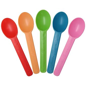 Karat Earth KE-U2300 Rainbow Karat Earth Heavy Weight Bio-Based Spoons - Rainbow Case of 1000