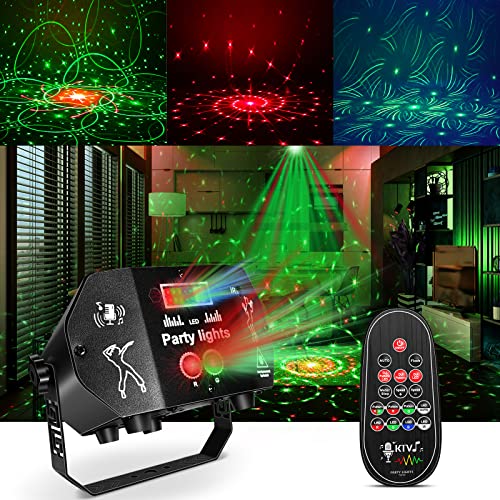 Anykuu LED Boule Disco 60 Modes,RGB Jeux de Lumiere pour Soiree avec Télécommande et Lumière Stroboscopique Activée Par la Musique Jeu de Lumiere Alimenté par USB pour fête DJ Karaoké Bar Noël Mariage