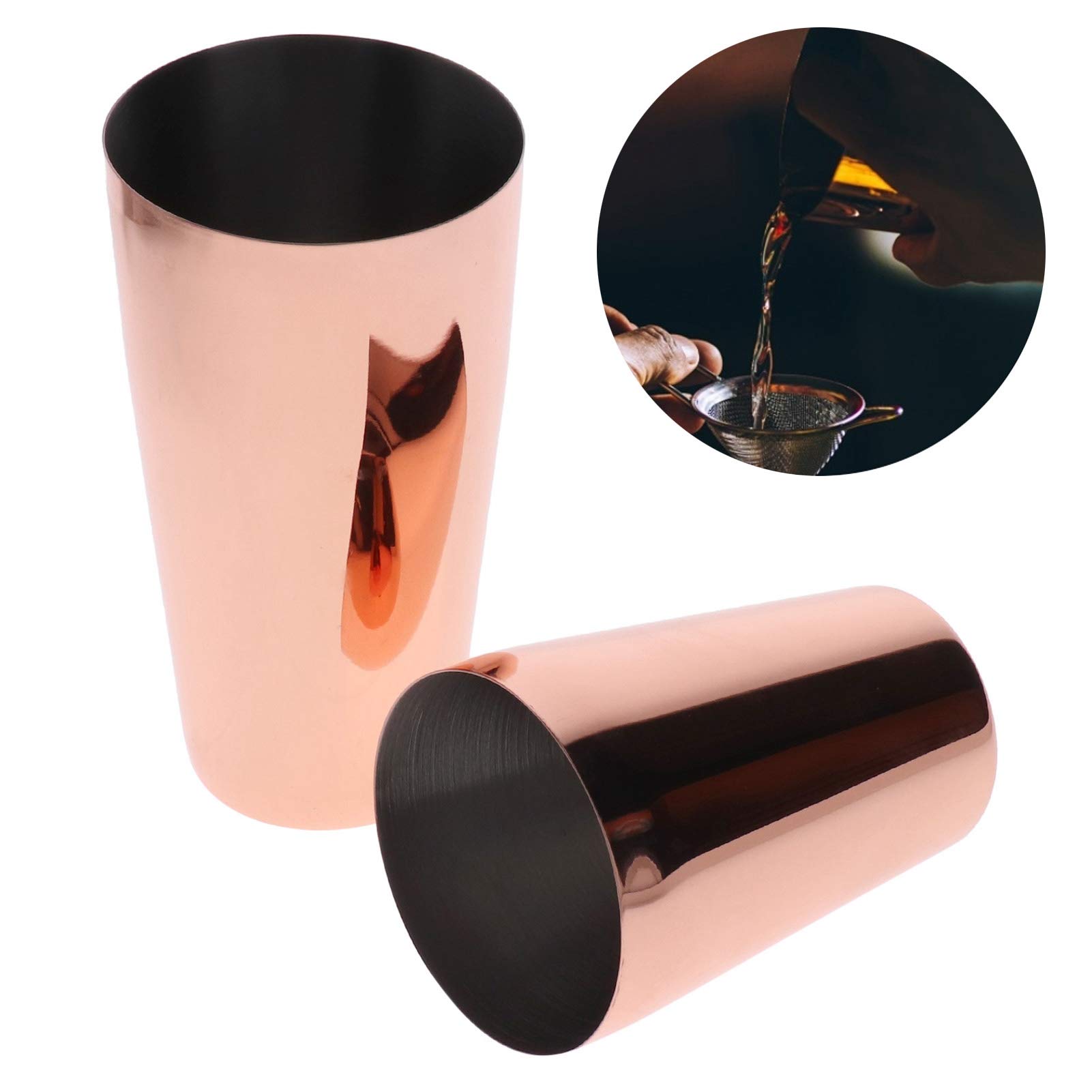 Acquista 4 pezzi Boston Shaker 550ML/750ML Acciaio inossidabile Acciaio inossidabile 304 Cocktail Shaker Double-Sided Jigger Strainer Set Strumenti Bar Accessori in Italia a partire da 17