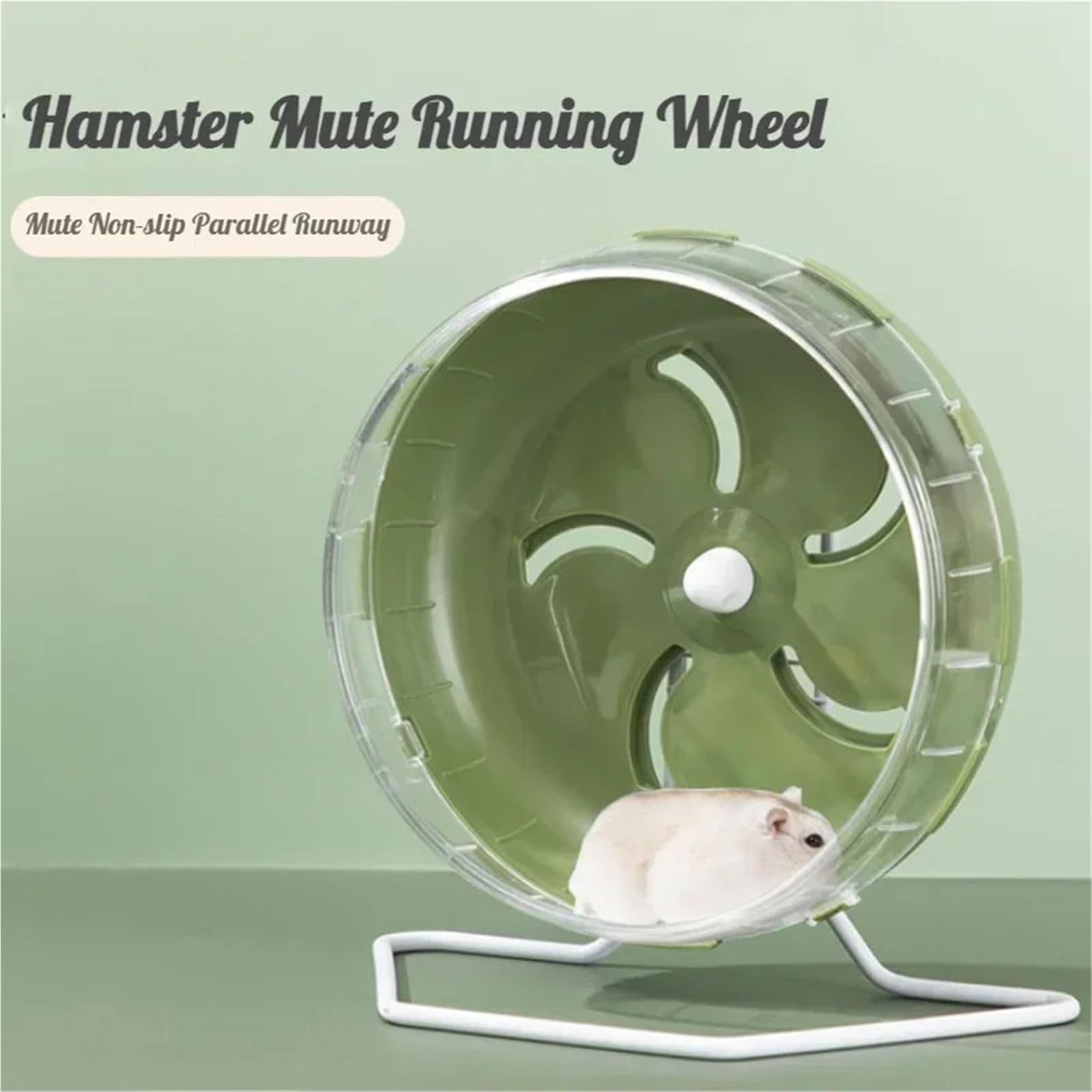 Hámster Sport Running Wheel Rat Small Roedor Ratones Silenciosos Jogging Hámster Gerbo Ejercicio Juguetes Accesorios (Negro, S)