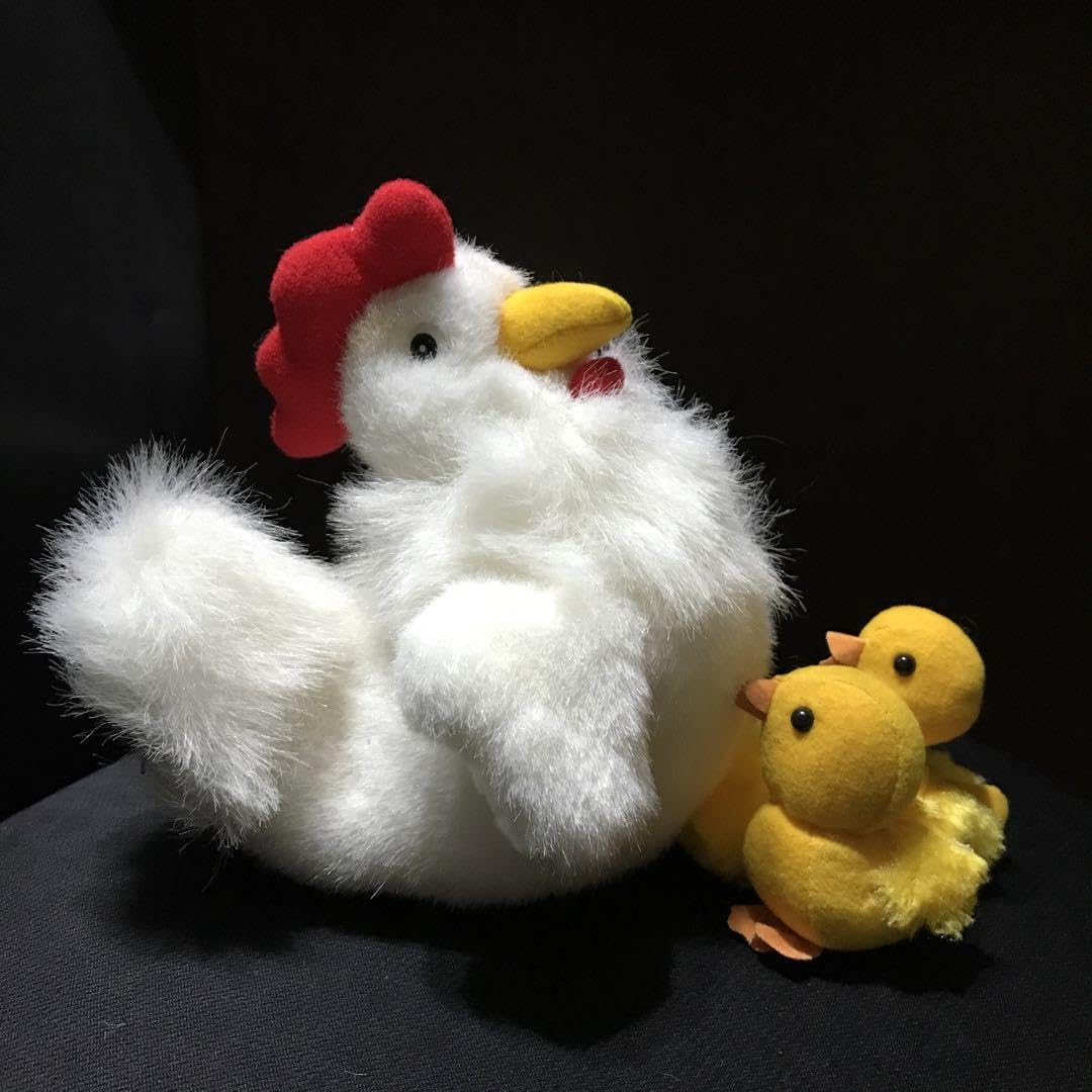 W☆ レトロ　鶏　ニワトリ　にわとり　親子　ヒヨコ　ぬいぐるみ W☆ レトロ 鶏 ニワトリ にわとり 親子 ヒヨコ ぬいぐるみ