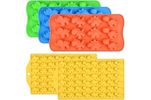 2 Sized Dinosaur Candy Molds Gummy Molds - Regular & Mini